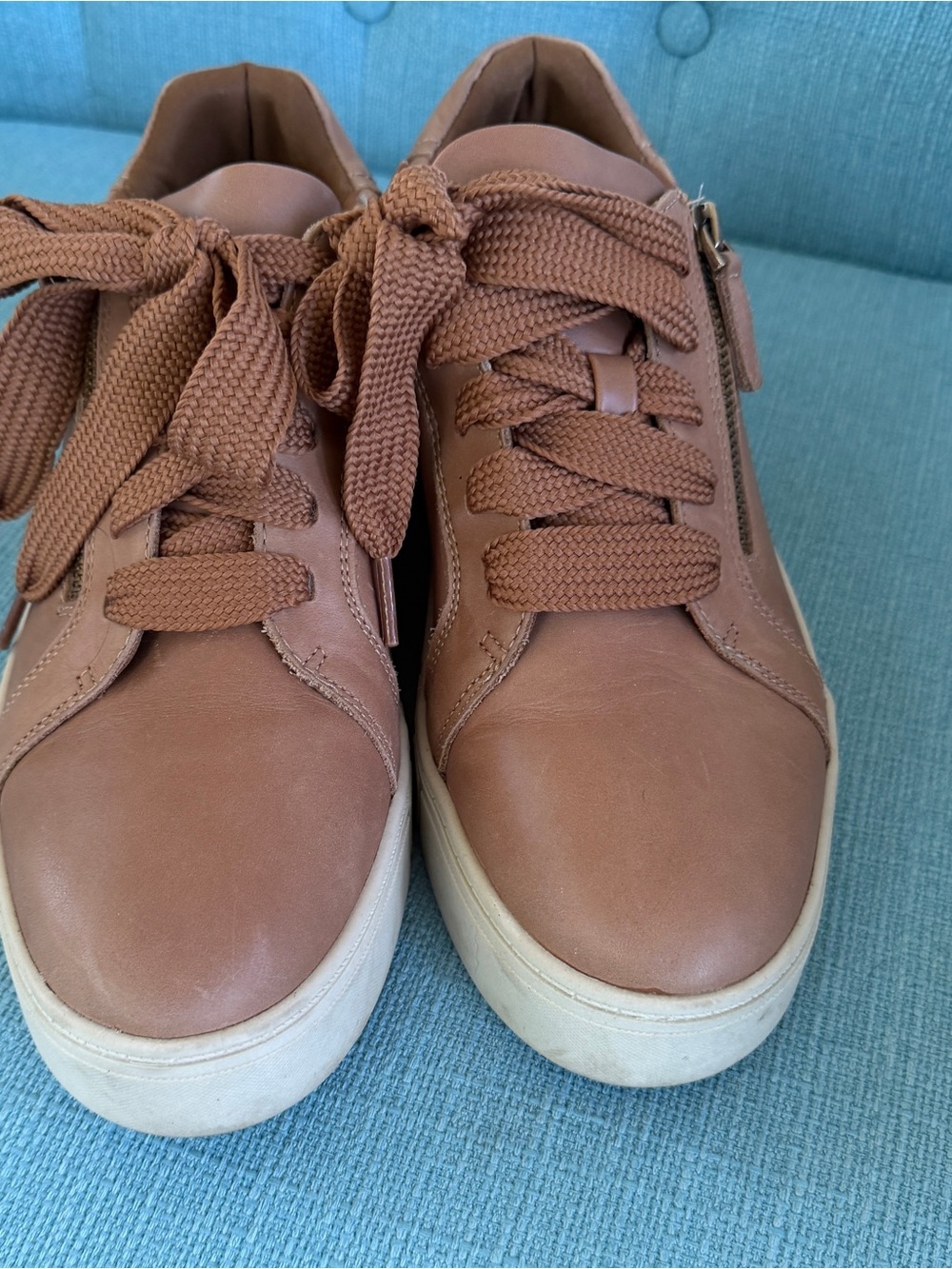 Clarks Women's Leather Lace-Up Sneakers